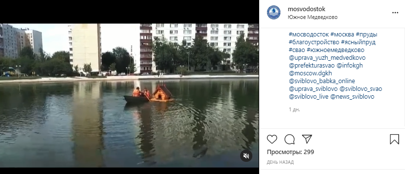 У птиц в Ясном пруду появился домик