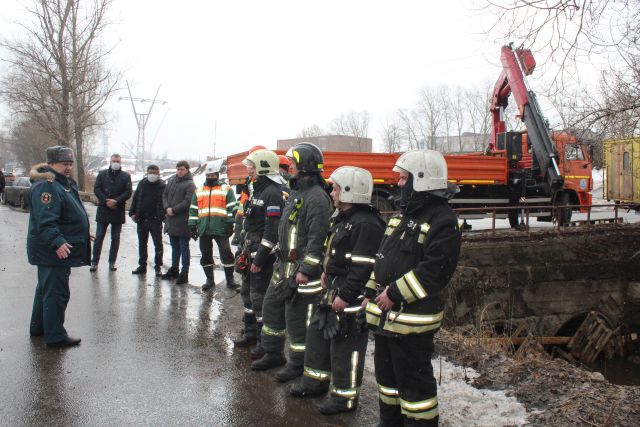 Тренировка по предотвращению весеннего паводка