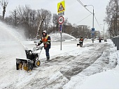 «Мосводосток» в круглосуточном режиме ликвидирует последствия сильного снегопада