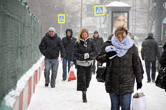 Морозы вернутся в Москву в среду