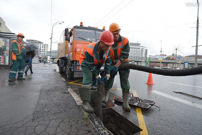 Мосводосток работает в усиленном режиме
