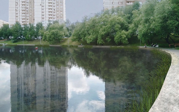  В ЮАО Кожуховский пруд очистят от ила
