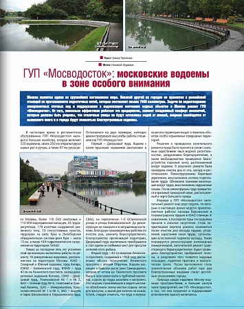 ГУП "Мосводосток": московские водоемы в зоне особого внимания
